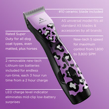 Load image into Gallery viewer, Andis Pulse ZR II Cordless 5 Speed - with 2 Batteries and Case - Limited Edition WILD