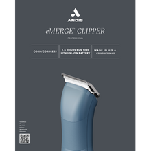 Load image into Gallery viewer, Andis eMERGE Corded/Cordless Clipper - Blue