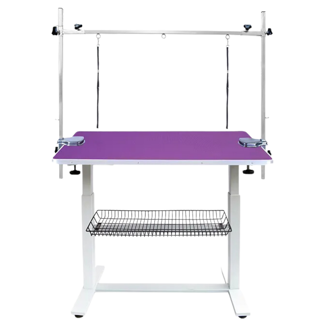 Beaumont Electric Lift Grooming Table Hand Control 110cm - Purple
