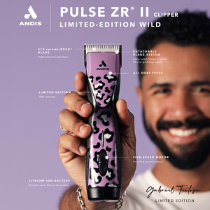 Andis Pulse ZR II Cordless 5 Speed - with 2 Batteries and Case - Limited Edition WILD