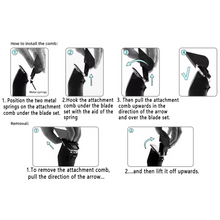 Load image into Gallery viewer, Shernbao Universal Stainless Steel Comb Set 8 Pack + Container - 3mm to 2.5cm