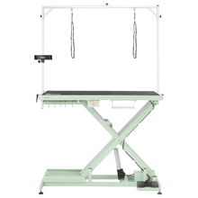 Load image into Gallery viewer, Shernbao Low-Low Table 126cm Crossbar + Outlet & Storage - White