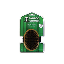 Load image into Gallery viewer, Bamboo Groom Palm Curry Brush With Natural Boar Bristles