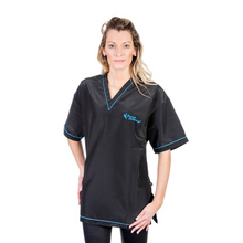 Load image into Gallery viewer, Groom Professional Serina V-Neck Shirt - Blue