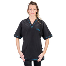 Load image into Gallery viewer, Groom Professional Serina V-Neck Shirt - Blue