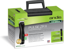 Load image into Gallery viewer, Andis Pulse ZR II 5 Speed Cordless - with 2 Batteries and Case - BLACK