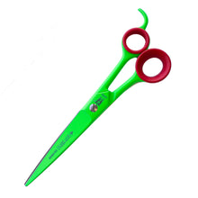 Load image into Gallery viewer, Witte Roseline 8.25" Straight Scissors - Art Series - Neon Green
