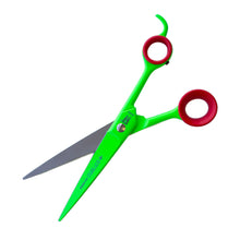Load image into Gallery viewer, Witte Roseline 8.25" Straight Scissors - Art Series - Neon Green