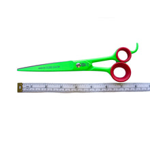 Load image into Gallery viewer, Witte Roseline 8.25" Straight Scissors - Art Series - Neon Green