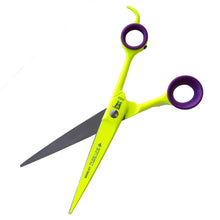 Load image into Gallery viewer, Witte Roseline 8.25&quot; Straight Scissors - Art Series - Fluoro Yellow