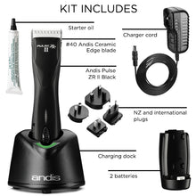 Load image into Gallery viewer, Andis Pulse ZR II Cordless Vet Pack - #40 blade - with 2 Batteries and Case