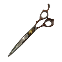 Load image into Gallery viewer, Geib Kiss Gold Pink 8.5&quot; Curved Scissors - Peeling Paint