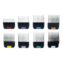 Load image into Gallery viewer, Wahl Universal Stainless Steel Comb Set 8 Pack + Container - 3mm to 2.5cm