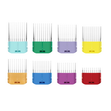 Load image into Gallery viewer, Andis Stainless Steel Comb Set For 5-in-1 Blades 8 Pack + Container - 3mm to 2.5cm