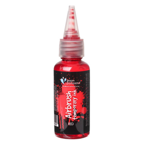 Groom Professional Creative Air Brush Temporary Ink Red - 30ml
