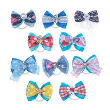 Load image into Gallery viewer, Groom Professional Blue Fashion Bows - 25 Pack