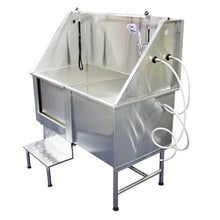 Load image into Gallery viewer, Premium Stainless Steel Bath Tub with Stairs - 1.2 metre