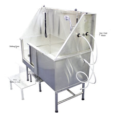 Load image into Gallery viewer, Premium Stainless Steel Bath Tub with Stairs - 1.2 metre