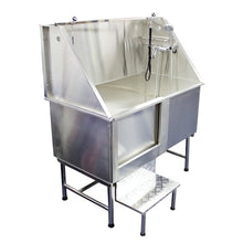 Load image into Gallery viewer, Premium Stainless Steel Bath Tub with Stairs - 1.2 metre