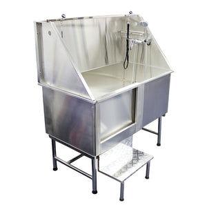 Premium Stainless Steel Bath Tub with Stairs - 1.2 metre