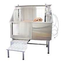 Load image into Gallery viewer, Premium Stainless Steel Bath Tub with Stairs - 1.2 metre