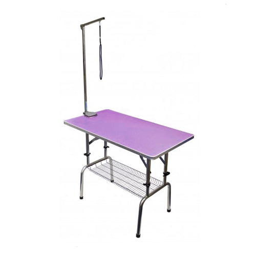 Beaumont Foldable Adjustable Table 110cm - Purple