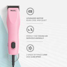 Load image into Gallery viewer, Professional groomer tools
2 Speeds, Clipper, Corded, KM2 Clipper, Pink, Wahl