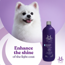 Load image into Gallery viewer, whitening shampoo
white dog coat
Hydra
Pet Shampoo
Professional grooming
pet grooming shampoo
Natural shampoo
Professional shampoo
dog, shampoo, conditioner, puppy, volumizing, dogs, pet, dry, itchy, skin, hair, cat, natural,
