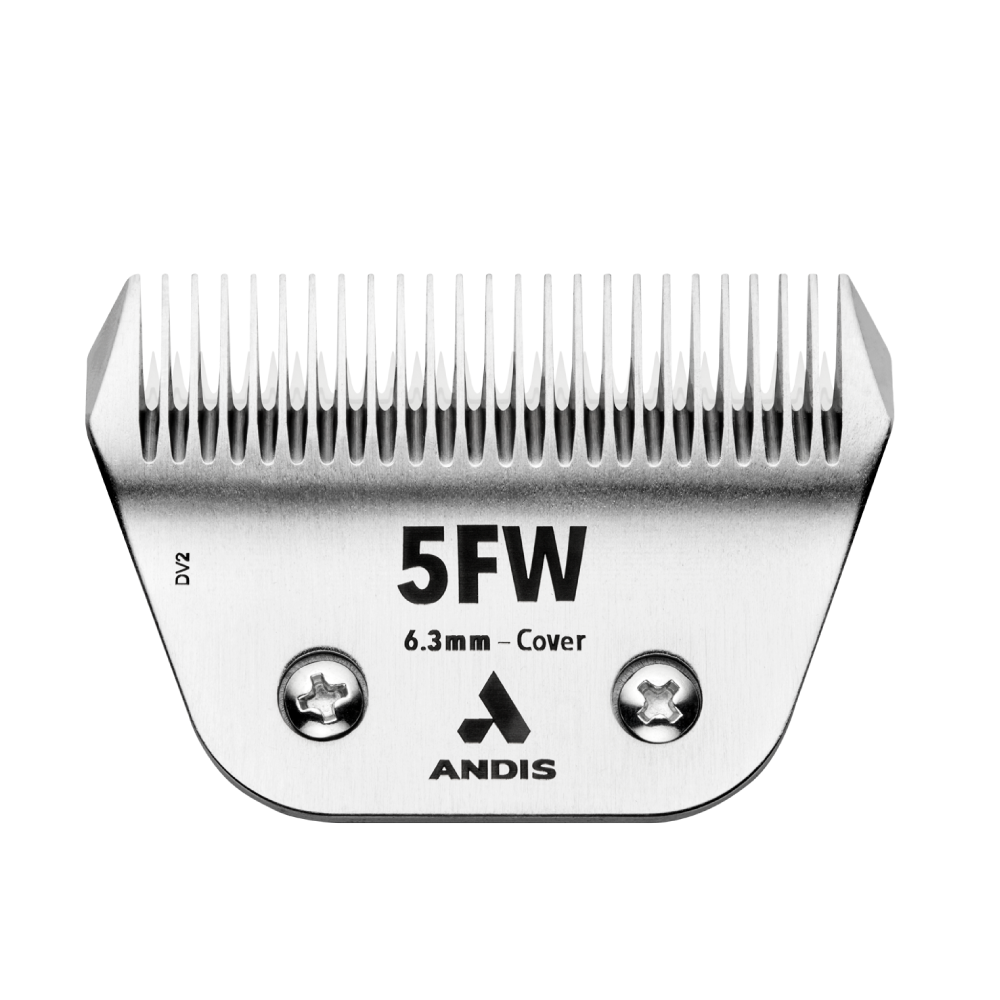 Andis CeramicEdge Size 5FW Wide Blade - 6.3mm
CeramicEdge cutter blade
 75% cooler and stay sharper
corrosion-resistant
carbon-steel
A5 blade
detachable blade clippers
grooming blade
pet grooming blade
wide blade dog grooming
Wahl, Heiniger, Andis, Oster, Laube