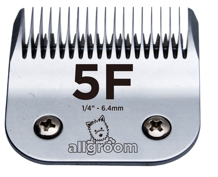 Blade Size 5F, pet grooming clipper 
A5 Blades
Pet clipper blade
Veterinary Blades
Dog grooming
Allgroom, Smartcoat, Wahl, Andis, Heiniger