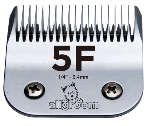 Blade Size 5F, pet grooming clipper 
A5 Blades
Pet clipper blade
Veterinary Blades
Dog grooming
Allgroom, Smartcoat, Wahl, Andis, Heiniger