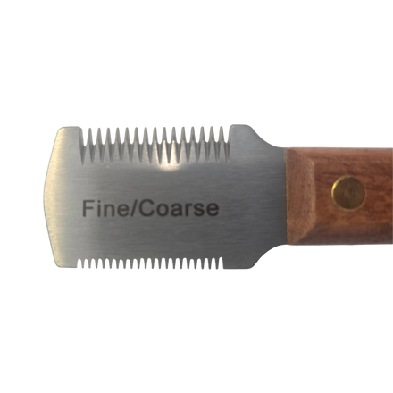 Jodi Murphy Carding Knife
Fine Coarse Combo Carding Knife
Grooming stripping knife
Undercoat removal tool
Professional carding knife
Finishing work grooming tool
Carding knife for finer coats
Tool for detail grooming areas
Removes heavy undercoat
Bulk coat removal tool
Efficient grooming knife
Time-saving grooming tool