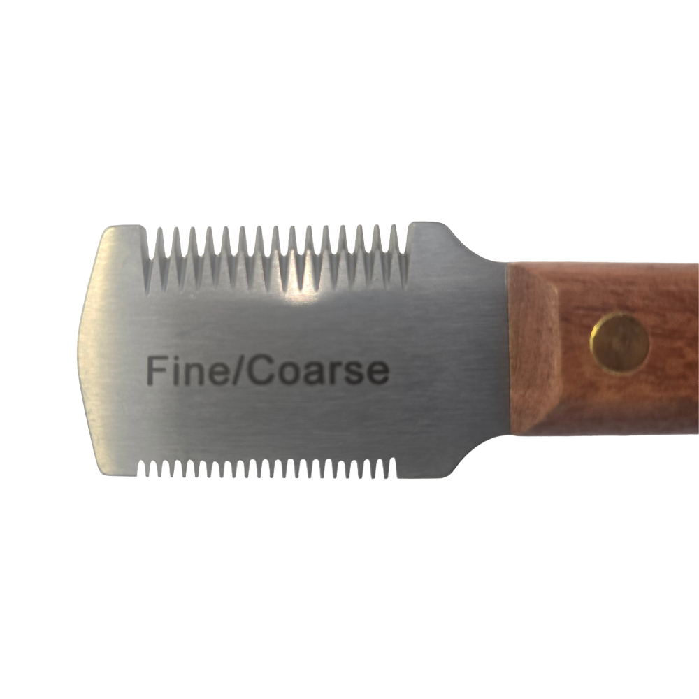 Jodi Murphy Carding Knife
Fine Coarse Combo Carding Knife
Grooming stripping knife
Undercoat removal tool
Professional carding knife
Finishing work grooming tool
Carding knife for finer coats
Tool for detail grooming areas
Removes heavy undercoat
Bulk coat removal tool
Efficient grooming knife
Time-saving grooming tool