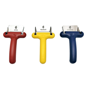 Non-aggressive carding tool
Safe dog grooming tool
Stainless steel carding blade
Flexible handle grooming tool
Patented carding tool
Tool for shedding breeds
Undercoat removal for dogs
Grooming tool for smooth coated breeds
Tool for short dense coats
