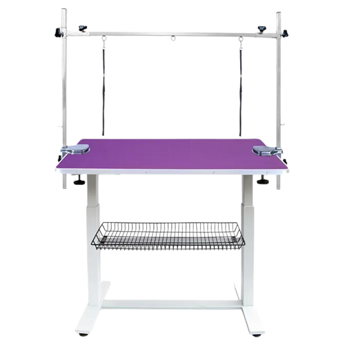 Beaumont Electric Lift Grooming Table Hand Control 110cm - Purple