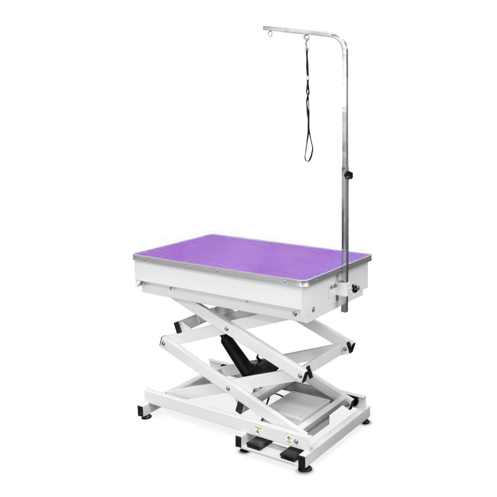 Beaumont Electric Lift Grooming Table 120cm - Purple - Refurbished + Free Mat