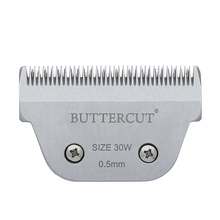 Load image into Gallery viewer, Geib Buttercut 30 wide clipper blade 
Geib SS-30-W stainless steel wide blade
Wide A5 detachable blade 0.5mm cut
Geib Buttercut size 30 wide blade for snap on combs
Professional wide clipper blade for dogs
Close cutting wide A5 blade
High precision stainless steel pet blade 30 wide
