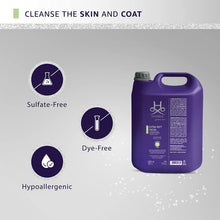 Load image into Gallery viewer, Hydra by pet society
Hydra Professional Line by Pet Society is a premium range of professional pet grooming shampoo and dog grooming styling products and do show enthusiasts. The range includes; shampoo, conditioner, cologne/perfume, styling products and coat treatments. 
Extra Soft Ultra Gentle Shampoo

Contains chamomile that provides softness and hydration
Sulfate free: less risk of irritation and maintains natural moisture and skin oiliness. Sulfate free and made with hypoallergenic fragrance
For face a