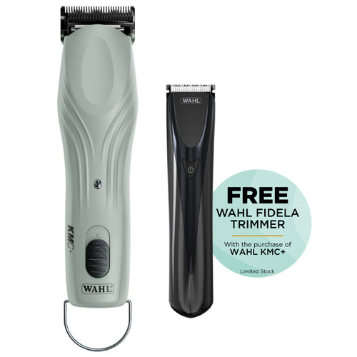FREE WAHL FIDELA TRIMMER
Wahl KMC+
Clippers & Trimmers, Dog/Equine Clippers, Equine Products
Brushless Motor, Clipper, Clipper Cordless, Corded, Cordless, Wahl
Dog grooming
Dog clipper