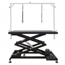 Load image into Gallery viewer, Shernbao Low-Low Accordion Table 126cm + Outlet &amp; Storage - Black