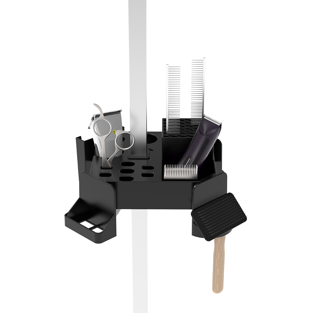 Advanced groomer's tool caddy
Pet groomer caddy
Hold a wide range of grooming tools  clippers, brushes, scissors and nail clippers