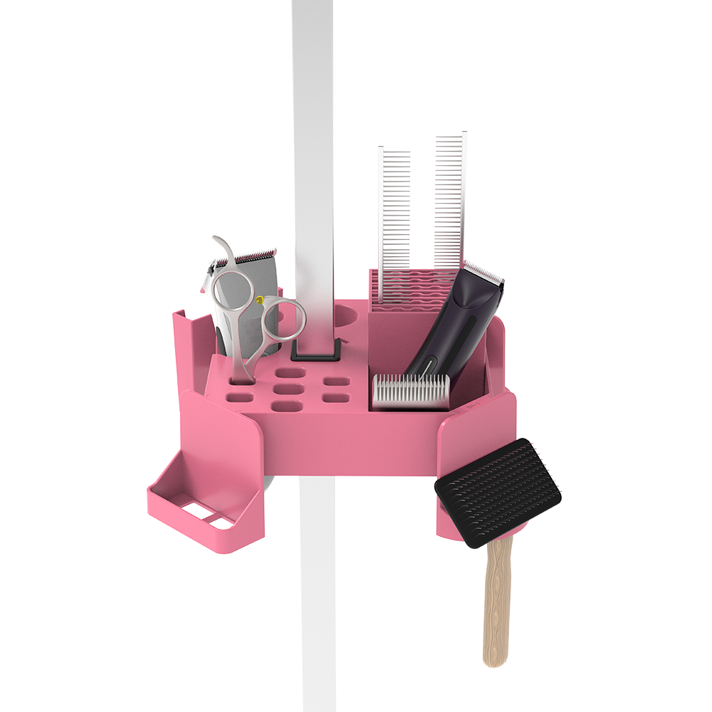 Advanced groomer's tool caddy
Pet groomer caddy
Hold a wide range of grooming tools  clippers, brushes, scissors and nail clippers
