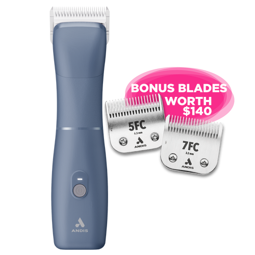 Andis Cordless Clipper
5-Speed Cordless Clipper
Professional Dog Clippers NZ
Long Runtime Dog Clipper
Low Vibration Clippers
A5 Blade Clippers
Heavy Duty Grooming Clippers
Professional Clippers for Double Coats
FREE BLADES
FREE PET GROOMING BLADES