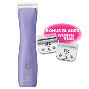 Andis Cordless Clipper
5-Speed Cordless Clipper
Professional Dog Clippers NZ
Long Runtime Dog Clipper
Low Vibration Clippers
A5 Blade Clippers
Heavy Duty Grooming Clippers
Professional Clippers for Double Coats
FREE BLADES
FREE PET GROOMING BLADES