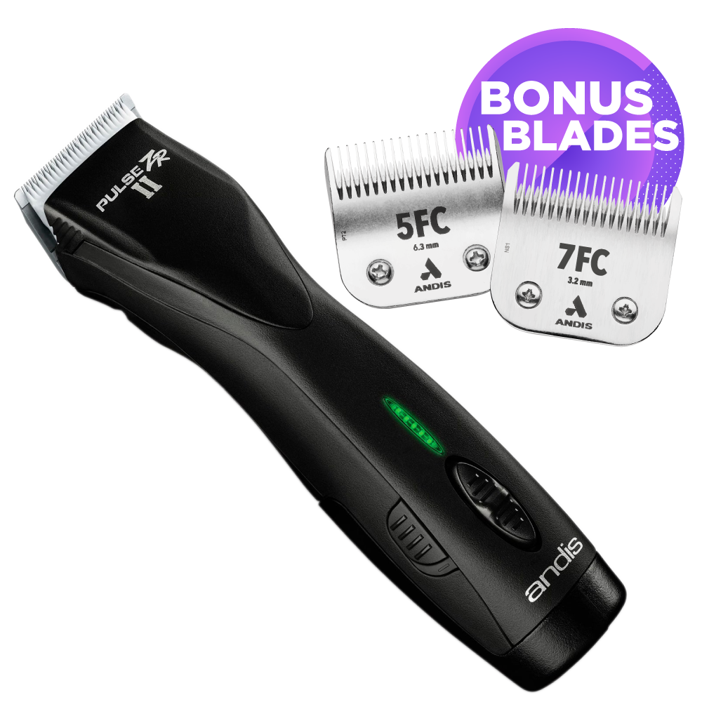 Andis Pulse ZR II 5 Speed Cordless - with 2 Batteries and Case