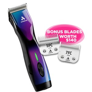 Andis Cordless Clipper
5-Speed Cordless Clipper
Professional Dog Clippers NZ
Long Runtime Dog Clipper
Low Vibration Clippers
A5 Blade Clippers
Heavy Duty Grooming Clippers
Professional Clippers for Double Coats
FREE BLADES
FREE PET GROOMING BLADES