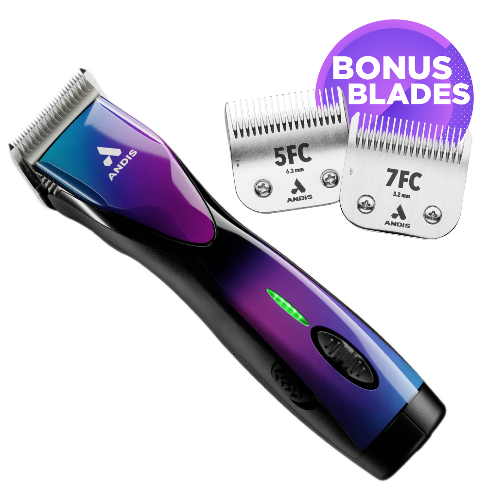 Andis Pulse ZR II Cordless 5 Speed - with 2 Batteries and Case - GALAXY