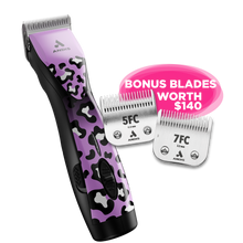 Load image into Gallery viewer, Andis Cordless Clipper
5-Speed Cordless Clipper
Professional Dog Clippers NZ
Long Runtime Dog Clipper
Low Vibration Clippers
A5 Blade Clippers
Heavy Duty Grooming Clippers
Professional Clippers for Double Coats
FREE BLADES
FREE PET GROOMING BLADES