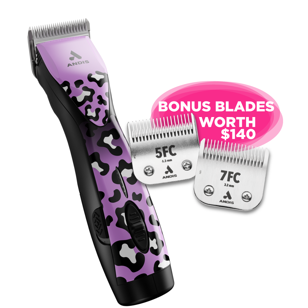Andis Cordless Clipper
5-Speed Cordless Clipper
Professional Dog Clippers NZ
Long Runtime Dog Clipper
Low Vibration Clippers
A5 Blade Clippers
Heavy Duty Grooming Clippers
Professional Clippers for Double Coats
FREE BLADES
FREE PET GROOMING BLADES