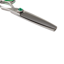 Load image into Gallery viewer, professional pet grooming blenders
dog grooming blending shears
texturizing shears for dog groomers
fine tooth pet coat blender scissors
professional dog scissor line blenders
high end pet texturizing scissors 
Japanese steel dog grooming blenders
7 inch pet grooming blending shears 
salon quality pet finishing tools 
dog coat bulk removal shears